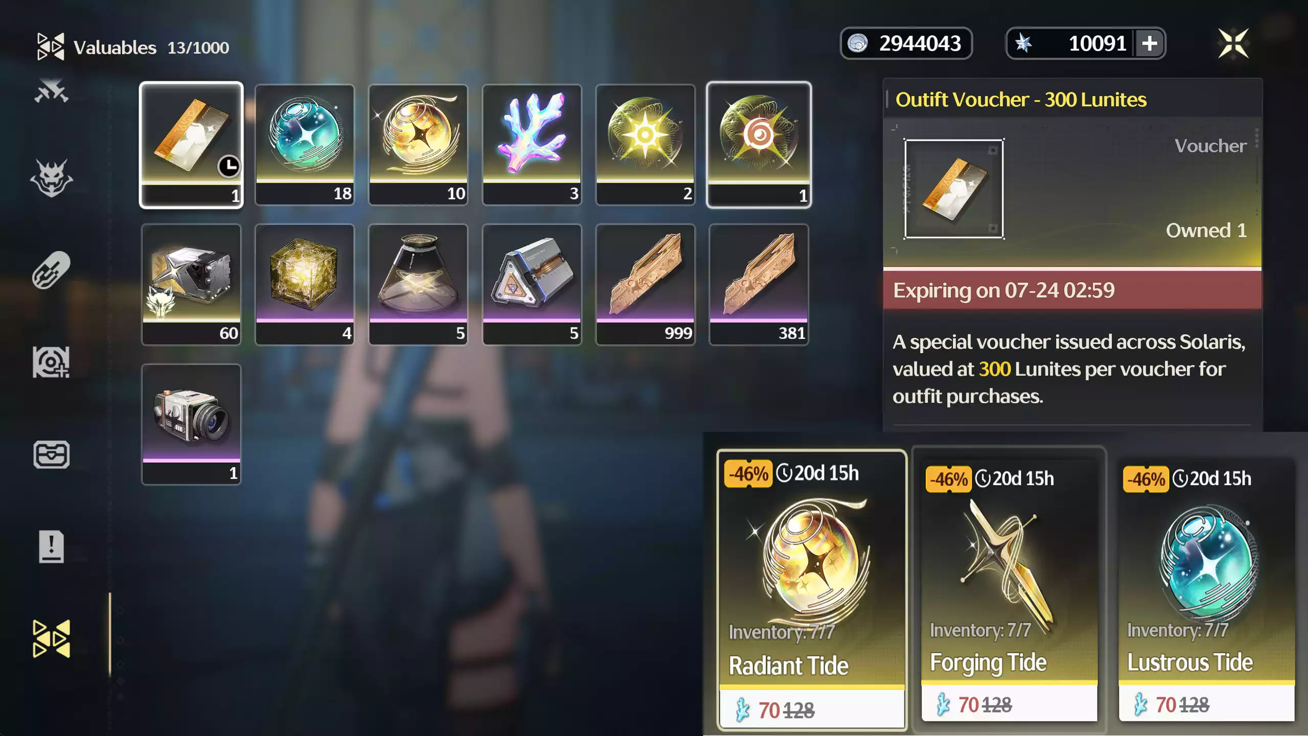 (SEA) Hàng phổ thông : ~10k Astrite + ~20 roll xanh ~10 ROLL LIMIT (BẢO HÀNH LOGIN LẦN ĐẦU)